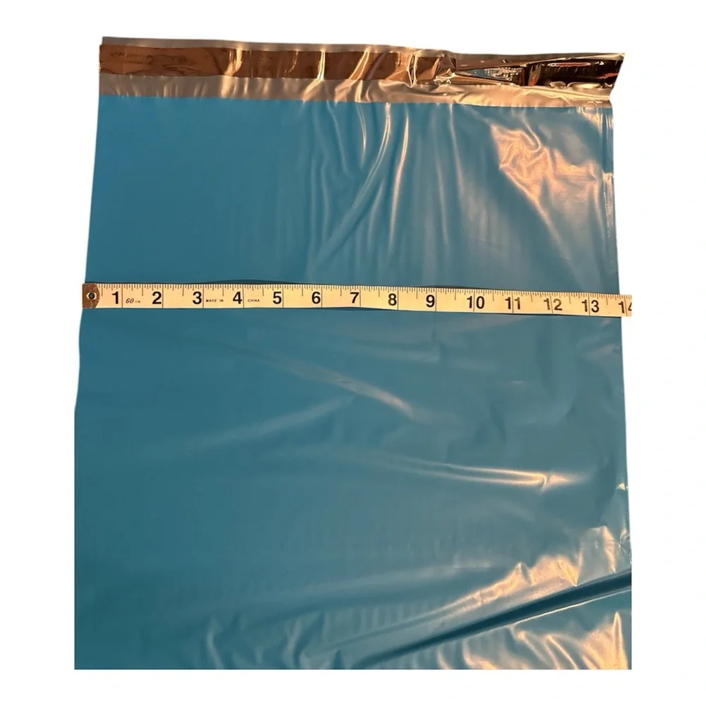 Solid Bright Blue Poly Mailers 14